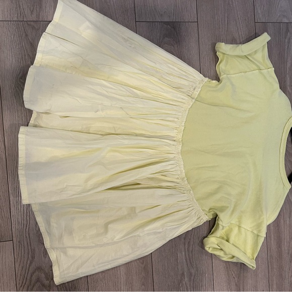 Free People Catalina Mini Dress Women XS Green Scoop Neck Cuffed Sleeve VSQ55 - Picture 4 of 8